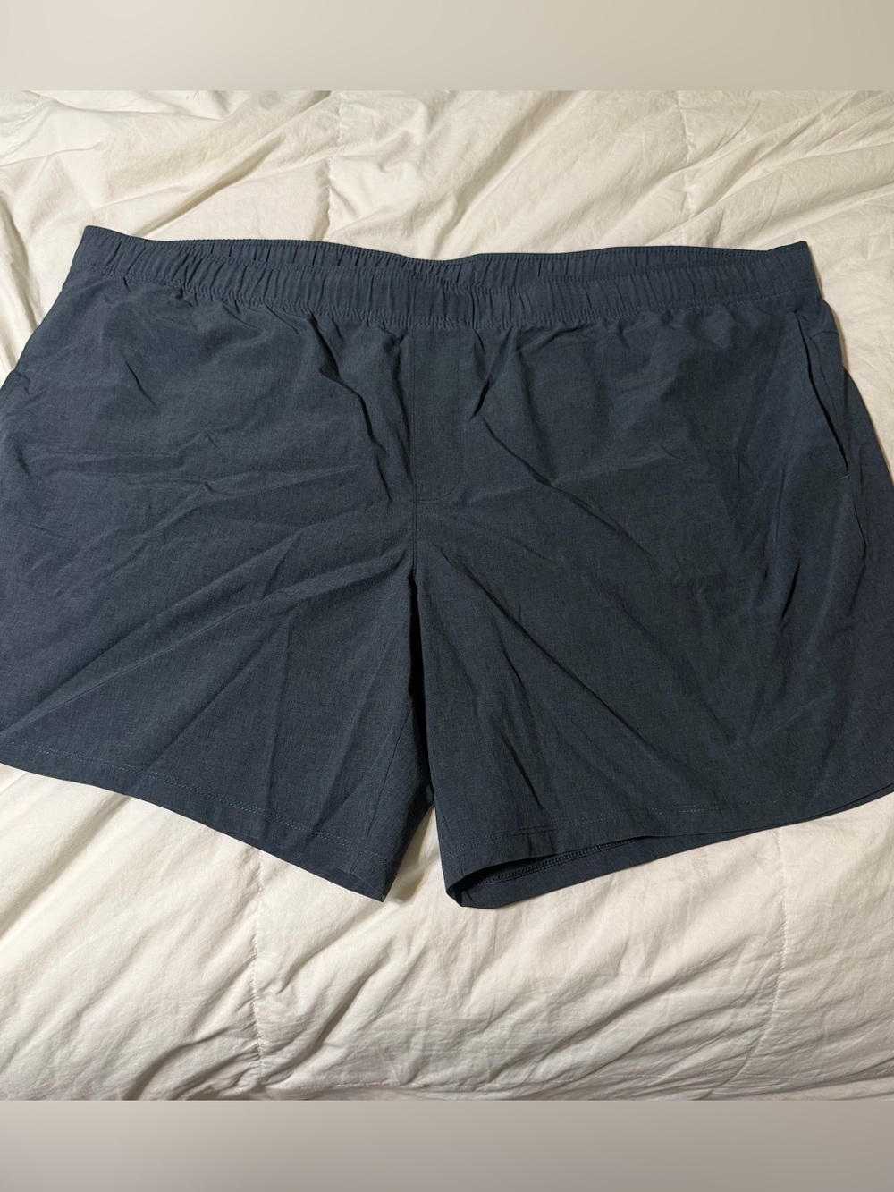 Athletic Works dark grayish Blue Elastic Waist Shorts